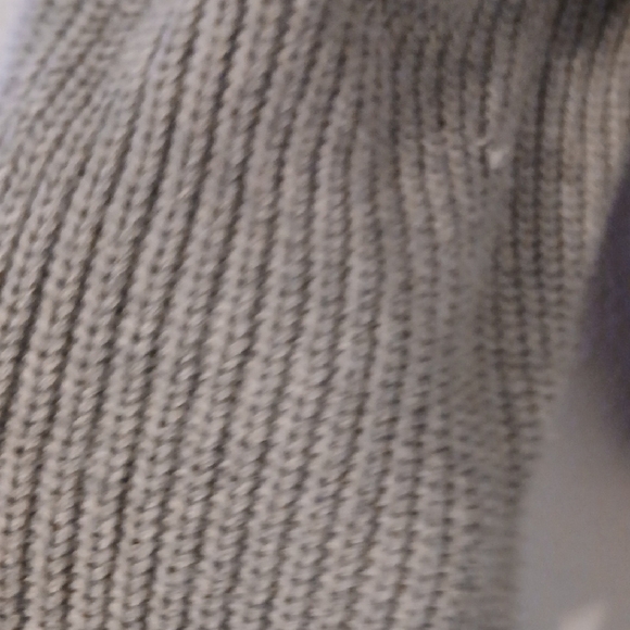 Spiritual Gangster Gray and Pink Cowl‎ Neck Sweater with Chevron Design - Picture 8 of 9